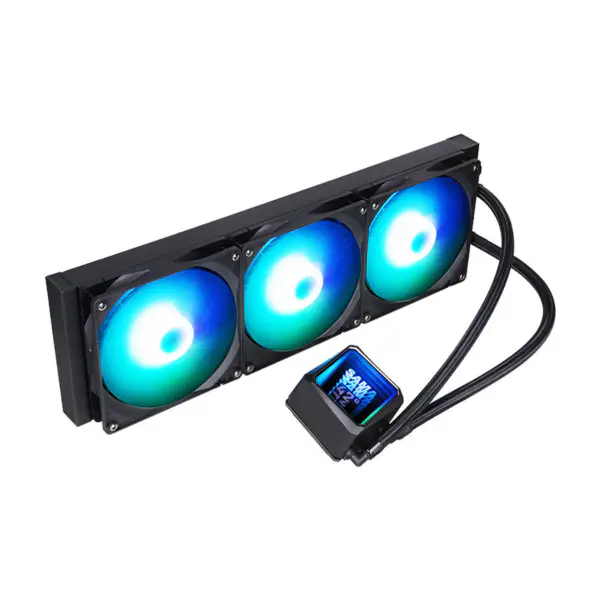Sama Özelleştirilebilir Logo Su Soğutucu 45.1cfm-90.3cfm Radyatör Isı Yayma Performansı Cpu Soğutma Fanı