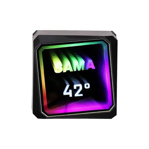 Sama Özelleştirilebilir Logo Su Soğutucu 45.1cfm-90.3cfm Radyatör Isı Yayma Performansı Cpu Soğutma Fanı