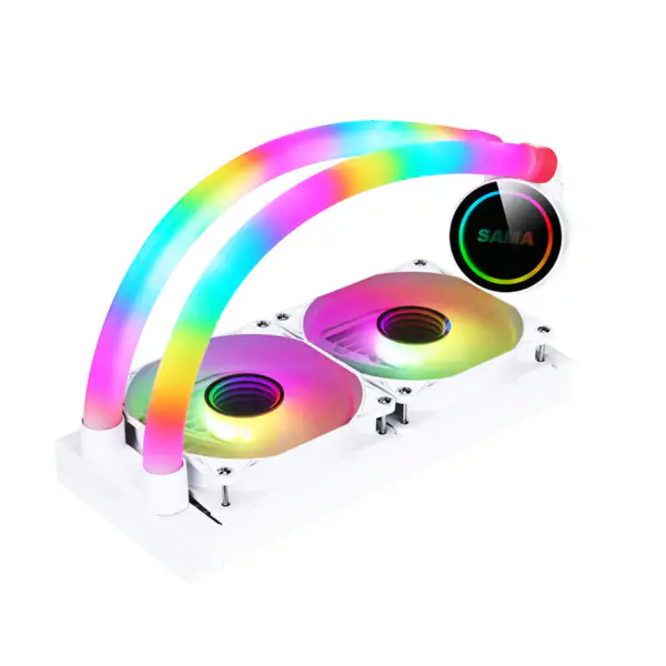 Sama Özel Cpu Soğutucu Isı Emiciler Intel Amd Cpu Lga775/115x Am4 Am5 Ryzen 12600k Cpu Sıvı Soğutma için 240 Rgb Soğutma Fanı