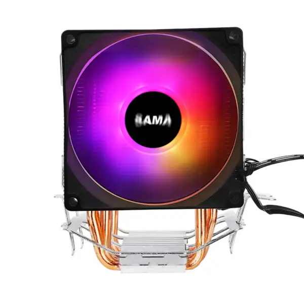 Sama 3 Siyah Isı Boruları Cpu Hava Soğutucu Dizüstü Cpu Soğutucu 35.07cfm Argb Etkili Cpu Soğutucu