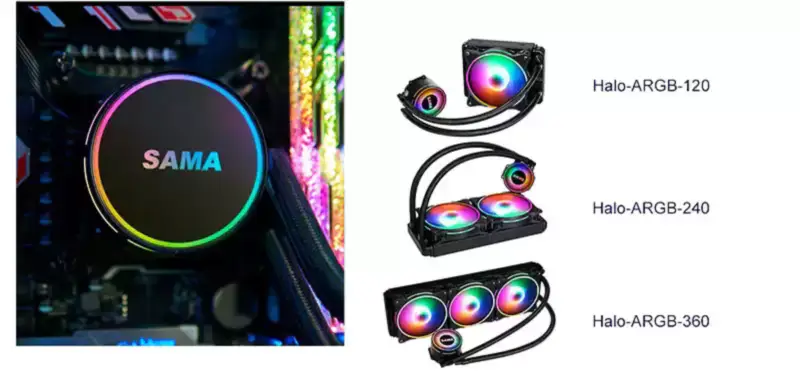 Sama Pc 360mm Radyatör Sıvı Aio Cpu Soğutucu Gpu Su Soğutma Kiti Sistemi Cpu Için