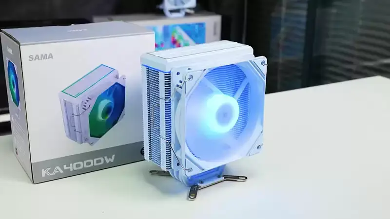 Sama Beyaz Gökkuşağı Rgb Oyun Bilgisayarı Soğutma Radyatörü Isı Borusu İşlemci Hava Soğutma 4 Bakır Borulu Cpu Hava Soğutucuları