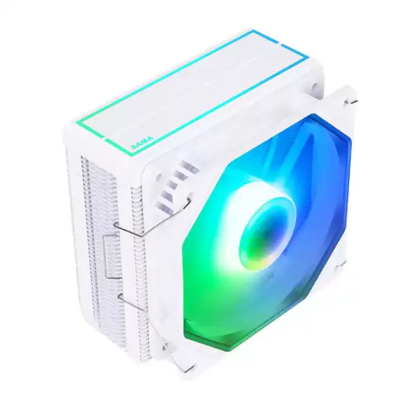 Sama Beyaz Gökkuşağı Rgb Oyun Bilgisayarı Soğutma Radyatörü Isı Borusu İşlemci Hava Soğutma 4 Bakır Borulu Cpu Hava Soğutucuları