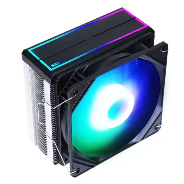 Sama Beyaz Gökkuşağı Rgb Oyun Bilgisayarı Soğutma Radyatörü Isı Borusu İşlemci Hava Soğutma 4 Bakır Borulu Cpu Hava Soğutucuları