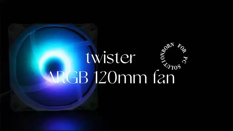 Sama Twister Argb Bilgisayar Cpu Kasa Fanı Oyun Kasası Pc Için 120mm Cpu Soğutma Fanı