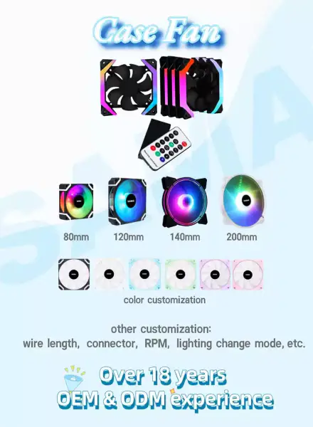 Sama Twister Argb Bilgisayar Cpu Kasa Fanı Oyun Kasası Pc Için 120mm Cpu Soğutma Fanı