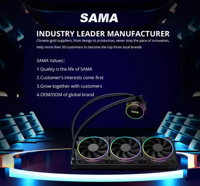 Sama Su Soğutma Kiti Pc Gpu Soğutucu Siyah Sıvı Sistem Cpu Soğutucu 1700 Cpus İçin