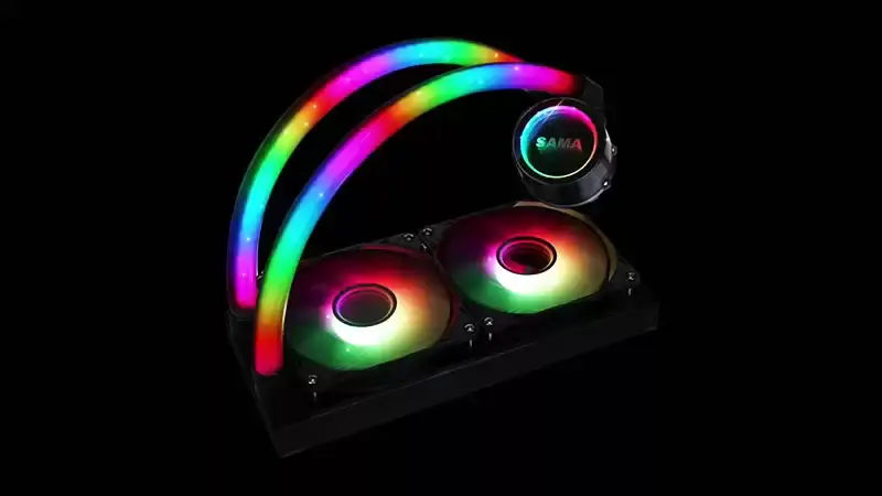 Sama Özelleştirilmiş 240mm Rgb Aydınlatma Sıvı Aio Soğutucu Cpu Sıvı Soğutucu Su Soğutma Sıvı Soğutucu Pc Için