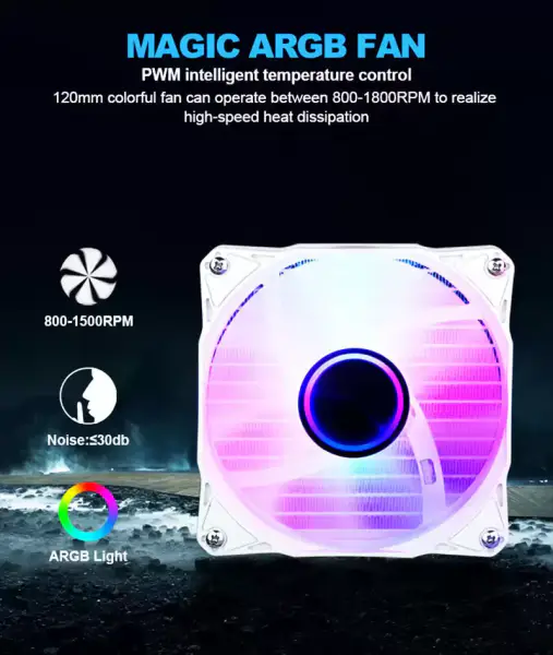 Sama Özelleştirilmiş 240mm Rgb Aydınlatma Sıvı Aio Soğutucu Cpu Sıvı Soğutucu Su Soğutma Sıvı Soğutucu Pc Için