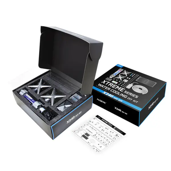 Bilgisayar Pc Su Soğutma Kiti Parçaları Sıvı Soğutma Diy 240 Radyatör 2 Adet Kasa Fanı ile