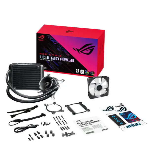 AsUs Rog Strix Lc Ii 120 Argb Entegre Su Soğutma Radyatörü Cpu Asetek İşlemci Soğutma