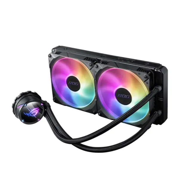 AsUs Rog Strix Lc Ii 280 Argb Aio 2fans Entegre Su Soğutma Radyatörü Cpu Asetek İşlemci Soğutma Fanı