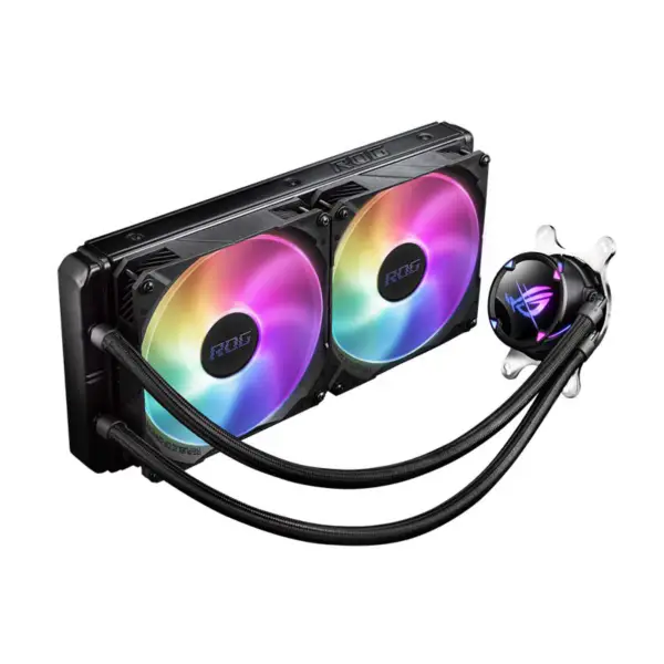 AsUs Rog Strix Lc Ii 280 Argb Aio 2fans Entegre Su Soğutma Radyatörü Cpu Asetek İşlemci Soğutma Fanı