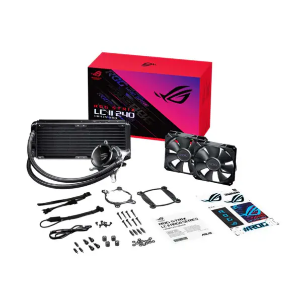 AsUs Rog Strix Lc Ii 240 2fans Entegre Su Soğutmalı Radyatör Cpu Asetek 7. Pwm Dc Cpu Soğutma Fanı