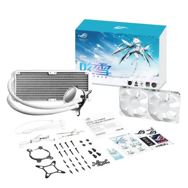 AsUs Rog Strix Lc Ii 240 Argb White Edition 2fans Entegre Su Soğutmalı Radyatör Cpu Soğutma Fanı
