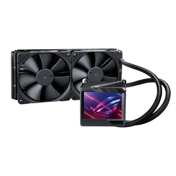 AsUs Rog Ryujin Ii 240 2fans Entegre Su Soğutma Radyatörü 12. Nesil Cpu Asetek 7. Nesil 3.5in Lcd Cpu Soğutma