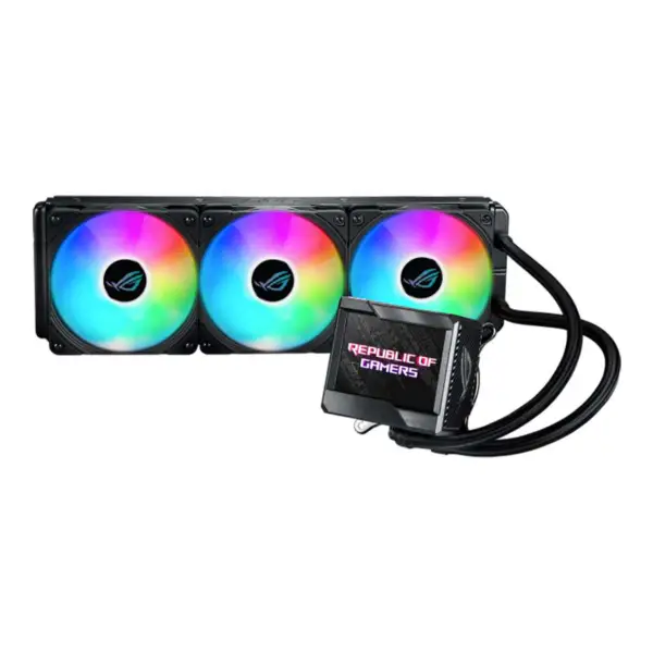 AsUs Rog Ryujin Ii 360 Argb 3fans Entegre Su Soğutmalı Radyatör 12. Nesil Cpu Asetek 7. Nesil 3.5in Lcd Pwm Dc Argb Soğuk Fan