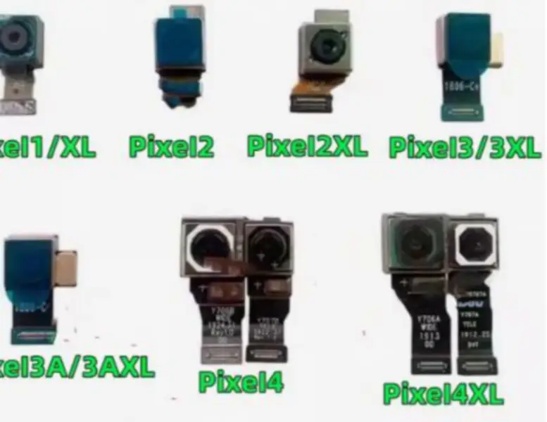 Google pixel 3 /3xl/4a/4/4xl/5/5a/6/6a/3a/2/2xl için ön ve arka kameralar